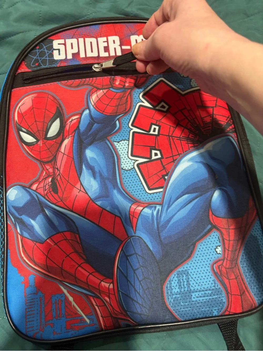 Spiderman Red and Blue Graphic Backpack for kids back to school